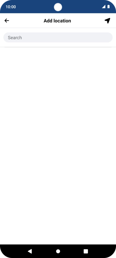 Press the search field and key in the required search word.