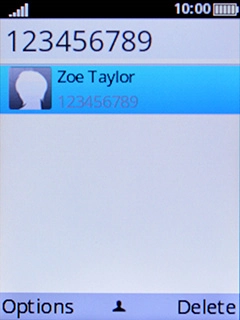 Key in the required number and press Connect to make a call.