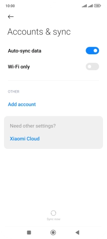 Press Add account. Press Add account.