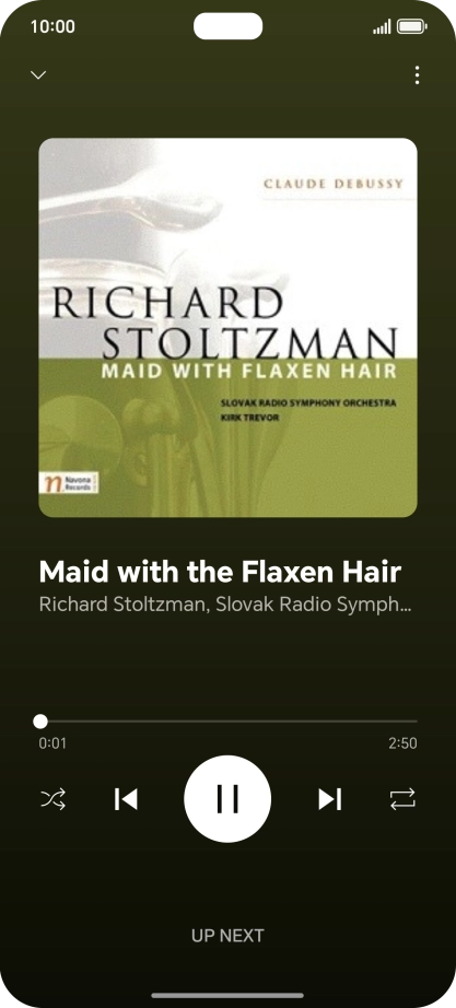 Press arrow right to go to the next audio file.