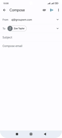 Press Subject and key in a subject. Press Subject and key in a subject.