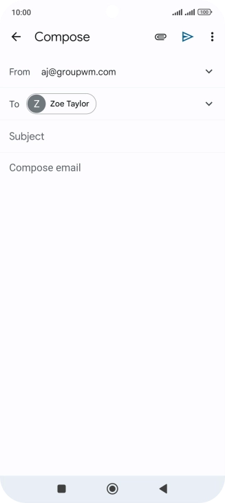 Press Subject and key in a subject. Press Subject and key in a subject.