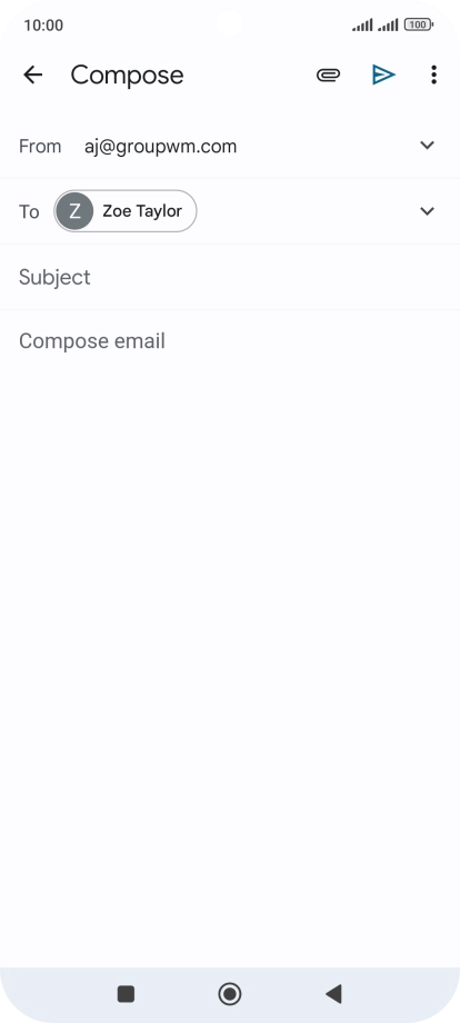 Press Subject and key in a subject. Press Subject and key in a subject.