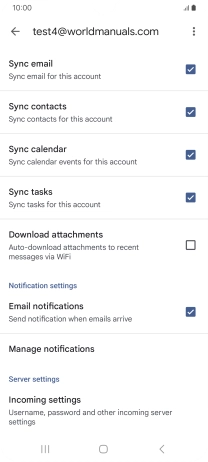 Press the field next to 