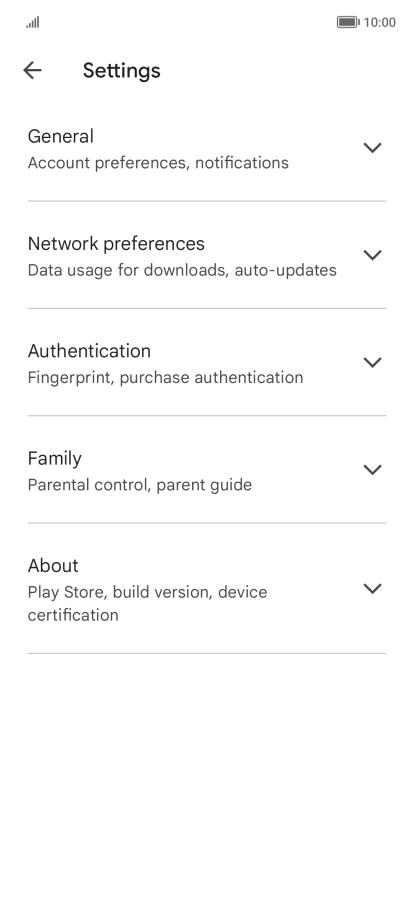 Press Network preferences.