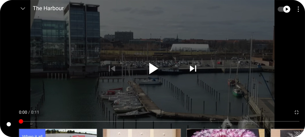 Slide your finger upwards on the screen.