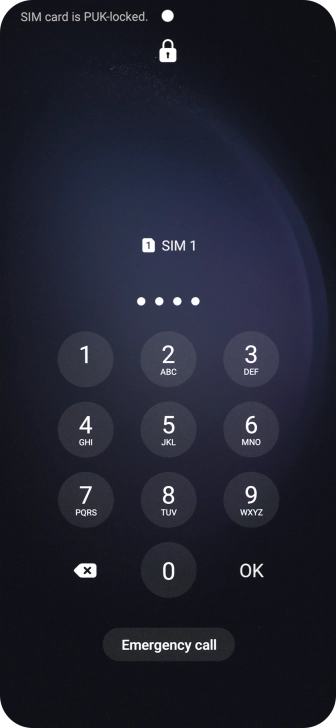 Key in a new four-digit PIN and press OK.