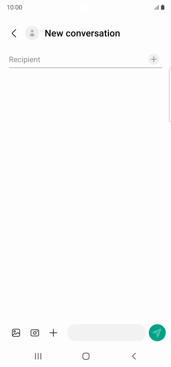 Press the search field and key in the first letters of the recipient's name. Press the search field and key in the first letters of the recipient's name.