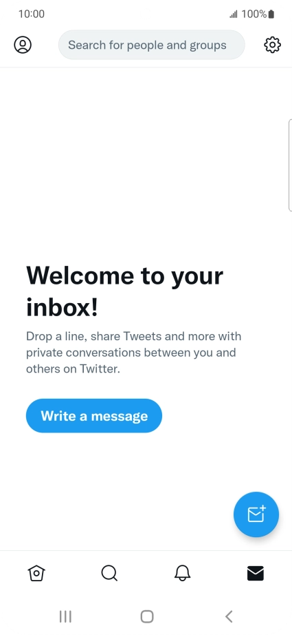 Press the new message icon.