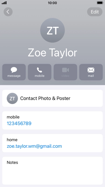 Press the Home key to return to the home screen.