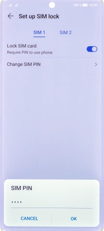 Key in your current PIN and press OK.