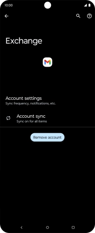 Press Account settings.