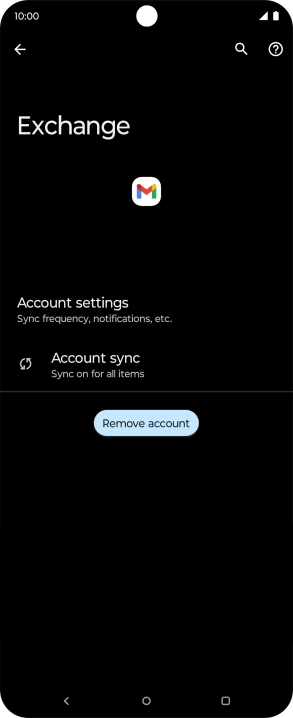 Press Account settings.