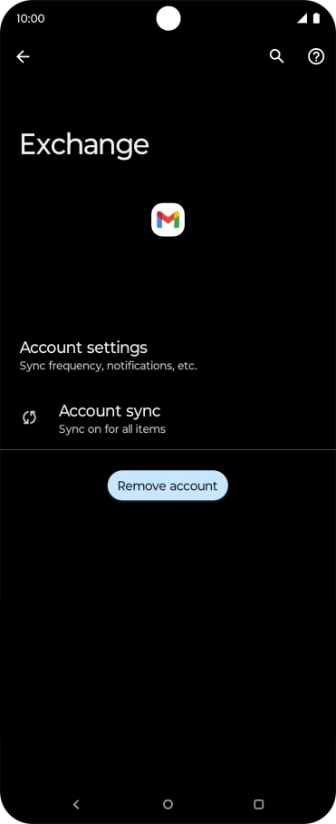 Press Account settings.