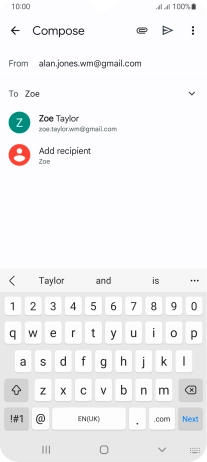 Press the required contact. Press the required contact.