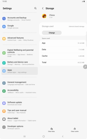 Press Change. Press Change.