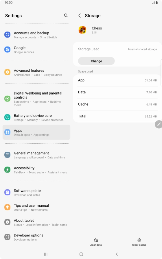 Press Change. Press Change.