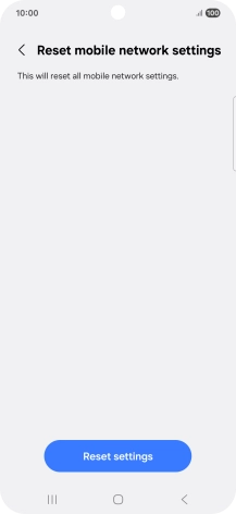 Press Reset settings. Press Reset settings.