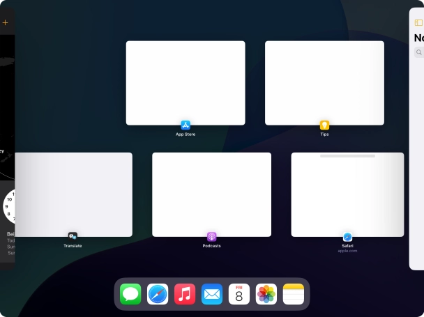 Press the required application. Press the required application.