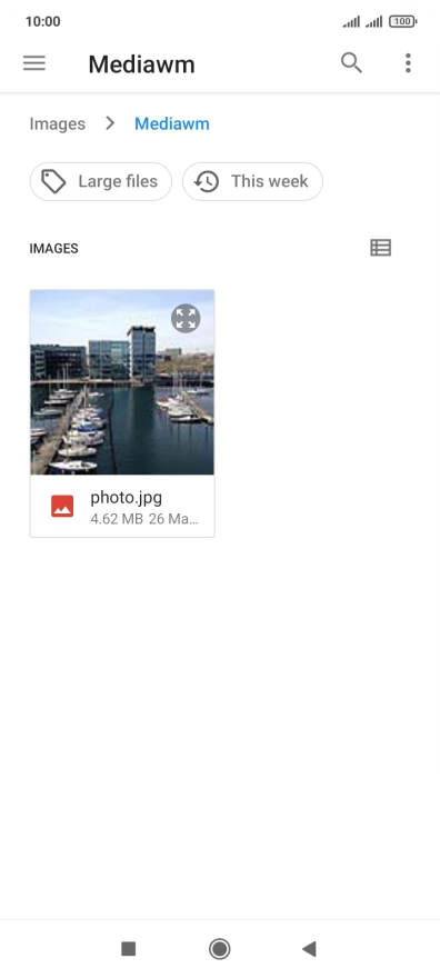 Press the required picture.