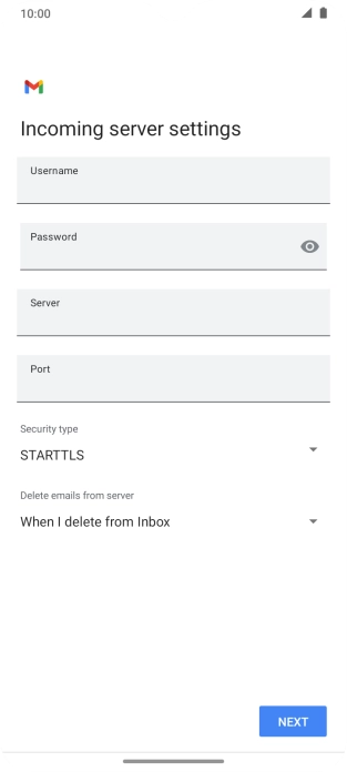 Press the field below 