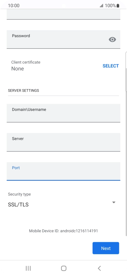 Press the drop down list below 