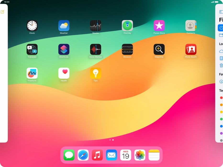 Press the required app.