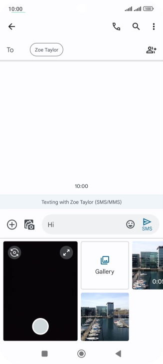 Press Gallery and go to the required folder.