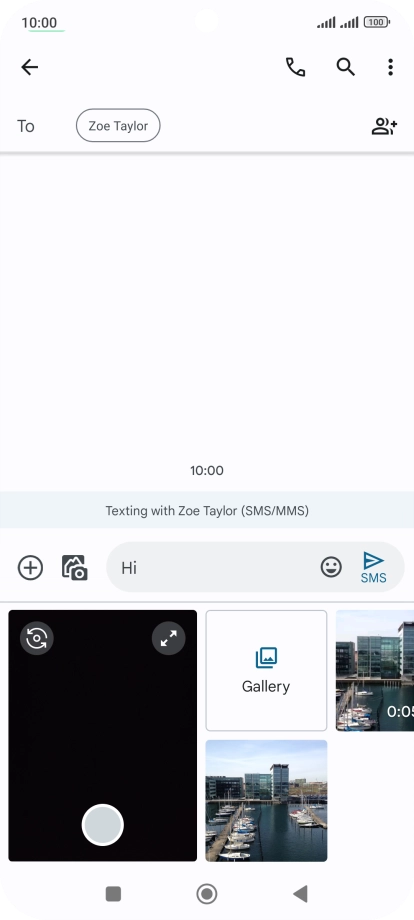 Press Gallery and go to the required folder.