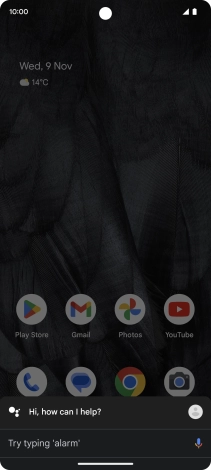 Press the profile icon.