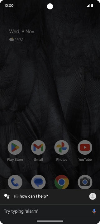 Press the profile icon.