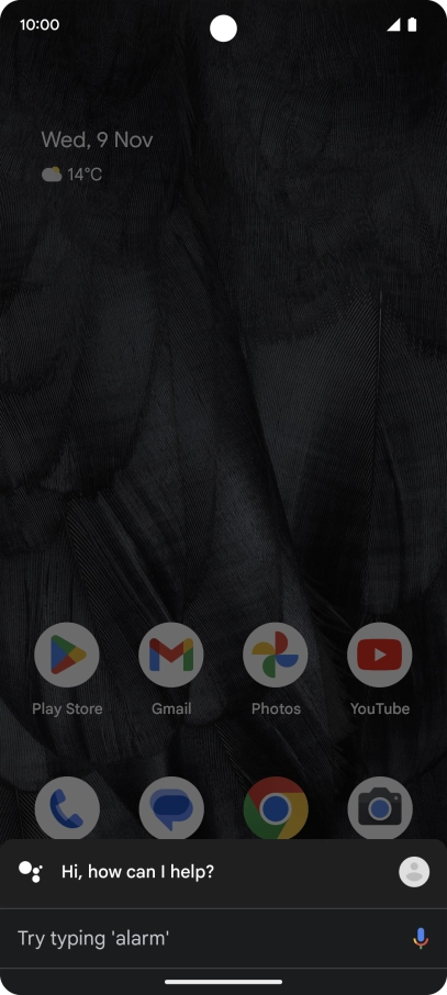 Press the profile icon.