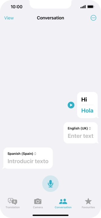 Press the menu icon.