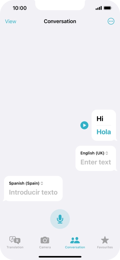 Press the menu icon.