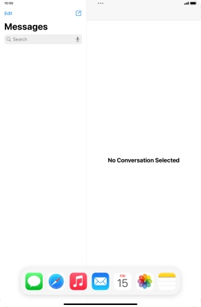 Slide your finger downwards on Dock to minimise it.