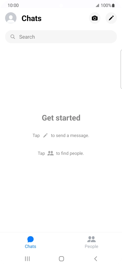 Press the search field and key in the first letters of the recipient's name.