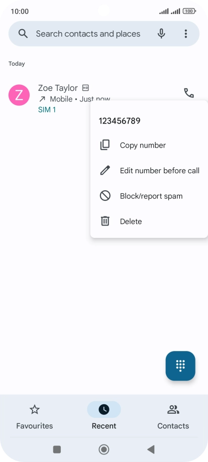 Press Block/report spam.