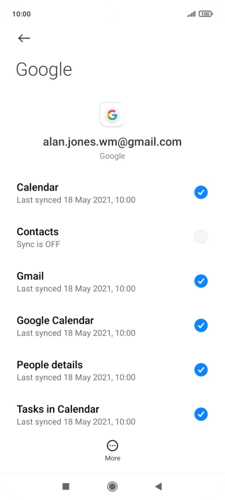 Press the field next to 