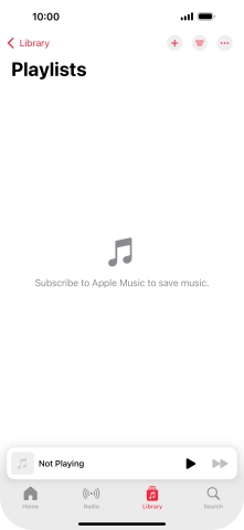 Press the new playlist icon. Press the new playlist icon.