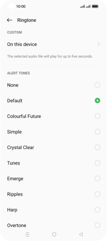 Press the required message tones to hear them.
