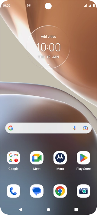 The email message icon shows that you've received a new email message.