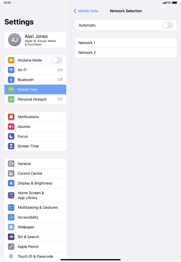 If you turn off the function, press the required network. If you turn off the function, press the required network.