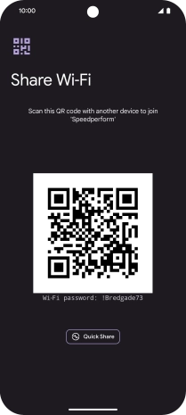 Place the QR code inside the camera frame on the other device to scan the code.