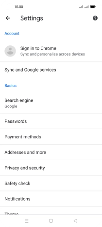 Press Privacy and security. Press Privacy and security.