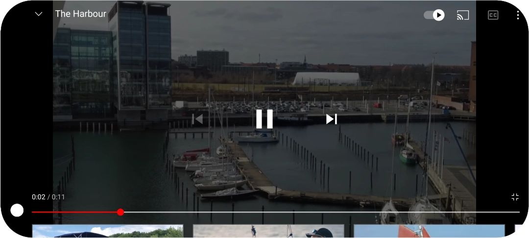 Slide your finger upwards on the screen.