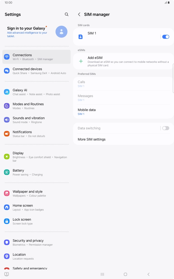 Press Add eSIM. Press Add eSIM.