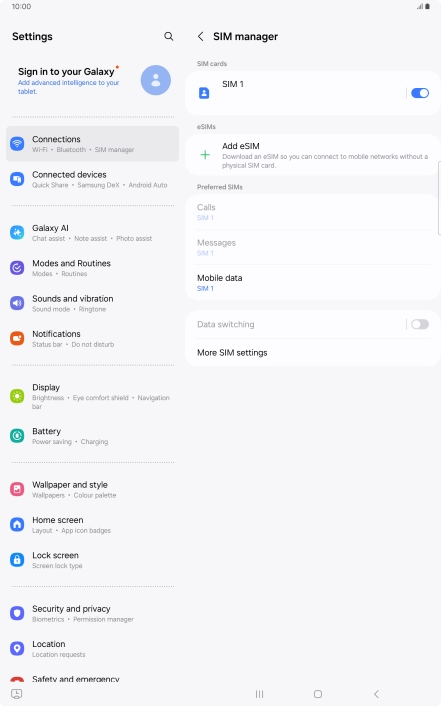 Press Add eSIM. Press Add eSIM.