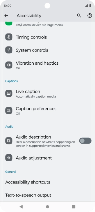 Press the required category below 