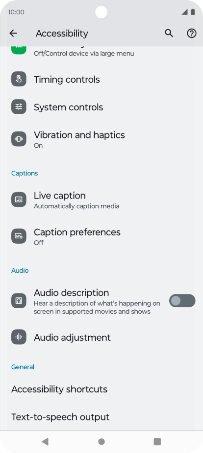 Press the required category below 