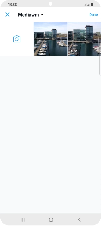 Press the required picture or video clip.